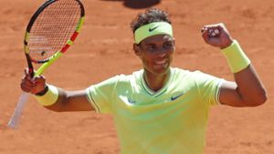 Jubel bei Rafael Nadal – glatter Dreisatzsieg gegen Roger Federer Foto: AP