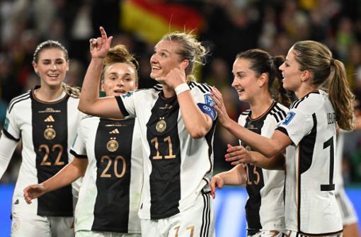 Alexandra Popp erzielte gegen Marokko zwei Tore. Foto: AFP/WILLIAM WEST