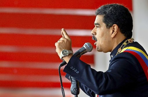 Will trotz massiver Proteste im Amt bleiben: Maduro. Foto: AFP