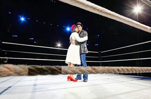 Im Mittelpunkt des Musicals „Rocky“ steht die Liebesbeziehung zwischen Rocky und Adrian Foto: Christian Hass