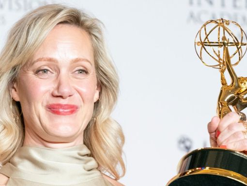 Besonderer Moment in ihrer Karriere: 2018 konnte Anna Schudt einen International Emmy Award in New York entgegennehmen. Foto: lev radin/Shutterstock.com