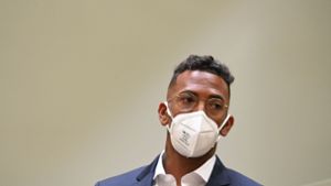 Jérôme Boateng steht in München vor Gericht. Foto: AFP/CHRISTOF STACHE