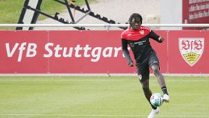 Tanguy Coulibaly vom VfB Stuttgart traf beim 3:0 gegen den SC Freiburg doppelt (Archivbild). Foto: Pressefoto Baumann/Alexander Keppler