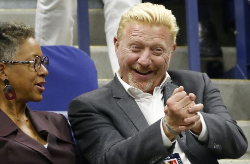 Tennis-Legende Boris Becker hat sich nicht nur unters Publikum gemischt, er hat sich bei den US-Open auch als TV-Experte die Ehre gegeben. Foto: AP