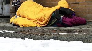 Die Stadt stellt Obdachlosen in kalten Nächten Notunterkünfte Foto: Archiv ddp