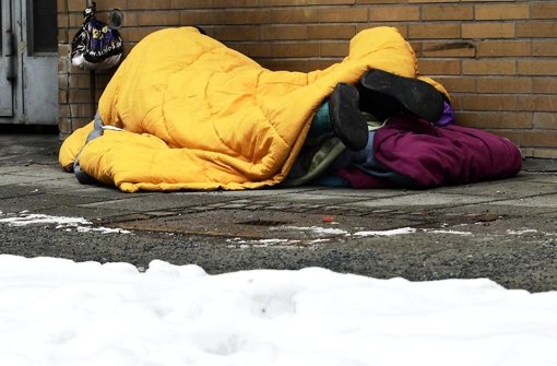 Die Stadt stellt Obdachlosen in kalten Nächten Notunterkünfte Foto: Archiv ddp