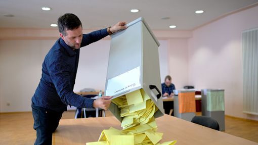 In Thüringen wurden Landräte, Bürgermeister und Kommunalparlamente gewählt. Foto: Jacob Schröter/dpa