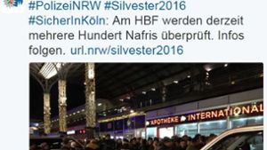 Dieser Tweet der Kölner Polizei sorgt für große Aufregung. Foto: screenshot