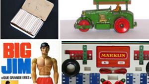 Schoko-Fluppen, Matchbox-Autos, Big-Jim-Figuren und Metallbaukästen: Traumspielzeug aus den 1960er und 70er Jahren Foto: Wikipedia/Pinterest