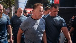 Arnold Schwarzenegger beweist: Er ist auch mit über 70 Jahren noch ein Mann aus Stahl. Foto: AFP