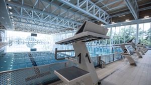 Das neue Sportbad der Landeshauptstadt in Bad Cannstatt erwartet die ersten Schwimmer. Foto: Lichtgut/Leif Piechowski