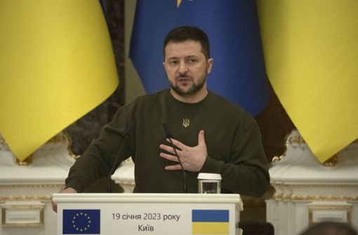 Eine Videobotschaft des ukrainischen Präsidenten Wolodymyr Selenskyj wird es beim diesjährigen ESC nicht geben. (Archivbild) Foto: dpa/Efrem Lukatsky