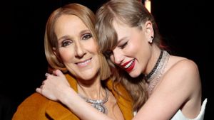 Céline Dion und Taylor Swift bei den Grammys 2024. Foto: getty/[EXTRACTED]: Kevin Mazur/Getty Images for The Recording Academy