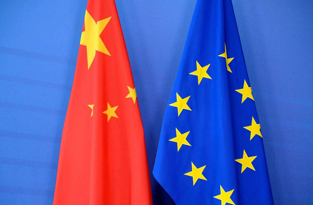 Die EU-Sanktionen im Frühjahr haben zu diplomatischen Spannungen zwischen der EU und Peking geführt. Foto: AFP/THIERRY CHARLIER