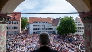 Am bekanntesten ist der Schwörtag von Ulm, wo sich die Tradition vom Mittelalter ununterbrochen bis heute gehalten hat. Foto: Stefan Puchner/dpa