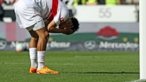 Enzo Millot und der VfB Stuttgart müssen in die Relegation. Foto: IMAGO/Sportfoto Rudel/IMAGO/Pressefoto Rudel/Robin Rudel
