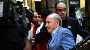 Ex-FIFA-Präsident Joseph S. Blatter in Moskau eingetroffen