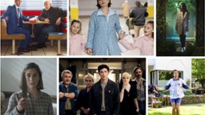 Neuer Serienstoff im Februar: „Better Call Saul“, „The Twilight Zone“, „Locke & Key“, „Pastewka“, „Hunters“, „Castle Rock“ (von links oben im Uhrzeigersinn) Foto: Netflix (2), Amazon (2), CBS, Starzplay