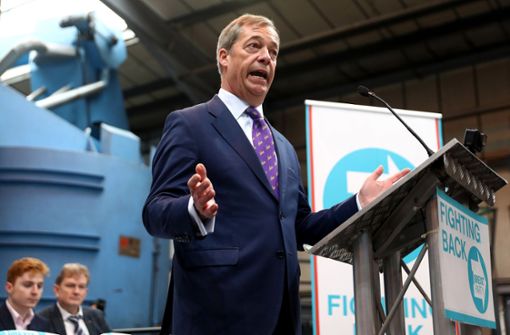 Nigel Farages Brexit-Partei ist der große Wahlgewinner in Großbritannien. Foto: Getty Images