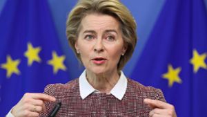 EU-Kommissionspräsidentin Ursula von der Leyen plädierte für Instrumente, die wirksam und schnell sind, und Europa einen anstatt es zu spalten. Foto: dpa/Zheng Huansong