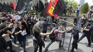 In Istanbul kam es zu Zusammenstößen zwischen Demonstranten und der Polizei. Foto: dpa