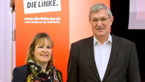 Ende Januar wurden Heike Hänsel und Bernd Riexinger beim Landesparteitag der Linken zu den Spitzenkandidaten für die Bundestagswahl gewählt. Foto: dpa