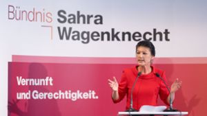 Sahra Wagenknecht hatte das Bündnis im Oktober letzten Jahres gegründet. Foto: dpa/Lukas Barth