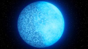 Der Weiße Zwergplanet leuchtet  in geheimnisvollem Blau in die Tiefen des Weltalls. Foto: K. Miller/Caltech/IPAC/dpa