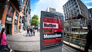 Diese Plakatkampagne hat der Stadt viel Kritik eingebracht. Foto: Lichtgut/Achim Zweygarth