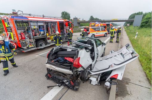 Bei dem Unfall wurden alle Insassen der Fahrzeuge verletzt. Foto: 7aktuell.de/Moritz Bassermann