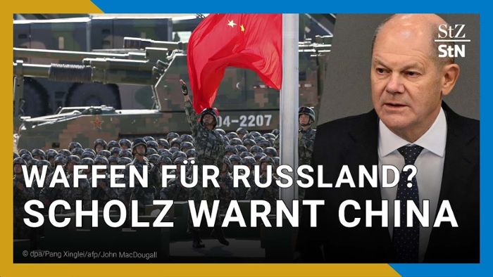 Waffenlieferung an Russland - Bundeskanzler Scholz warnt China vor „Konsequenzen“