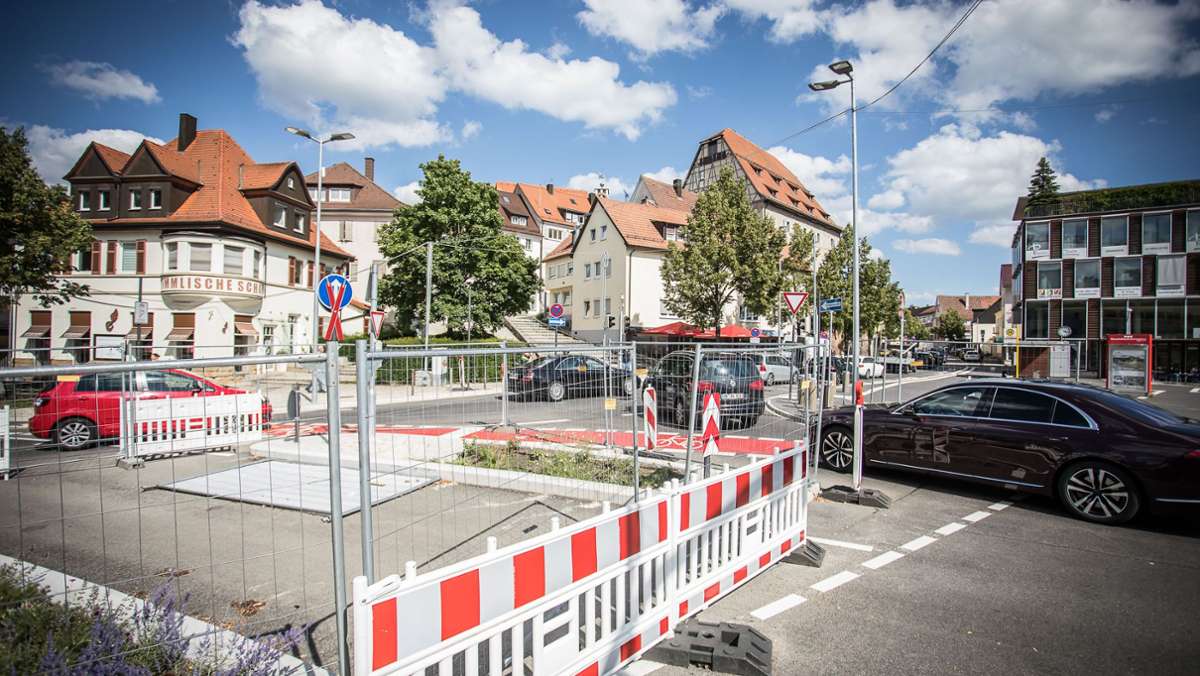 Bauarbeiten in Böblingen: Der Elbenplatz wird am Freitag fertiggestellt