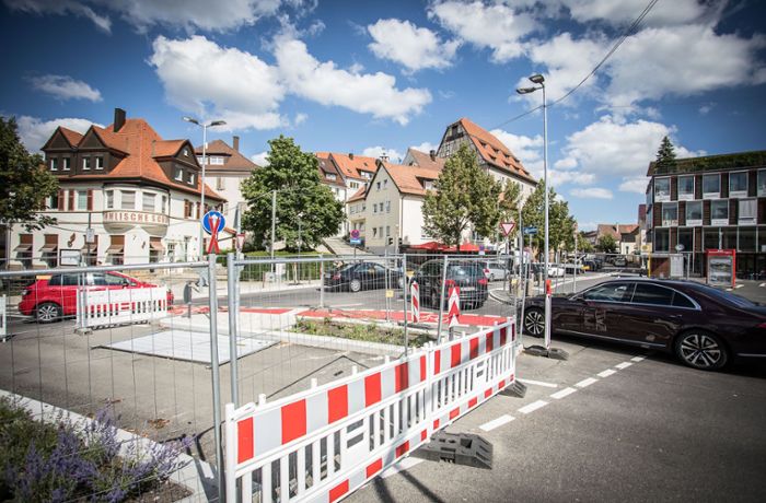 Bauarbeiten in Böblingen: Der Elbenplatz wird am Freitag fertiggestellt