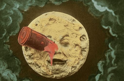 Szene aus dem Science-Fiction-Film „Le Voyage dans la Lune“  („Die Reise zum Mond“) des französischen Filmpioniers Georges Méliès aus dem Jahr 1902. Foto: Wikipedia commons/Georges Méliès