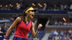 Emma Raducanu ist als Qualifikantin bei den US Open gestartet – und im Finale gelandet. Foto: AFP/ED JONES