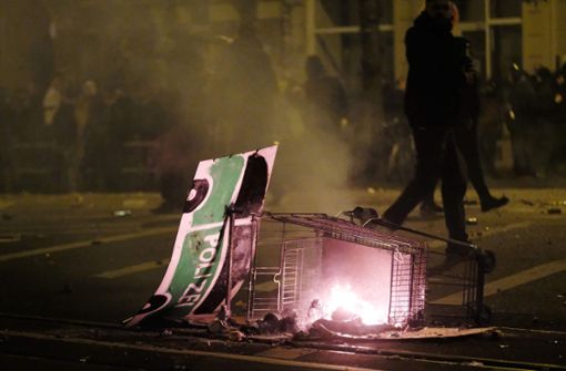 Die Gewaltbereitschaft von Linksextremisten gegen die Polizei – wie hier in Leipzig-Connewitz – wächst. Foto: AFP/SEBASTIAN WILLNOW