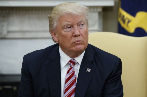 US-Präsident Donald Trump verstrickt sich einmal mehr in selbstgeschaffenen Widersprüchen. Foto: AP