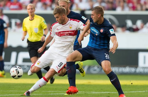Wie haben sich die VfB-Spieler gegen Heidenheim geschlagen? Die Einzelkritik gibt es in unserer Fotostrecke. Foto: dpa