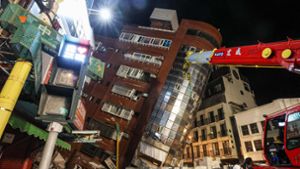 In Taiwan war es zu einem starken Erdbeben gekommen. Foto: AFP