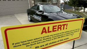 Mittlerweile hat Gilmore ein Warnschild an seinem Haus angebracht. Foto: The Deseret News
