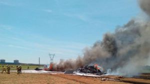 In Spanien war am 9. Mai 2015 ebenfalls ein Militärflugzeug abgestürzt. Foto: dpa (Symbolbild)