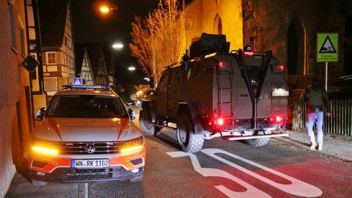SEK-Einsatz in Weinstadt: Der Täter hatte mit Blutbad gedroht