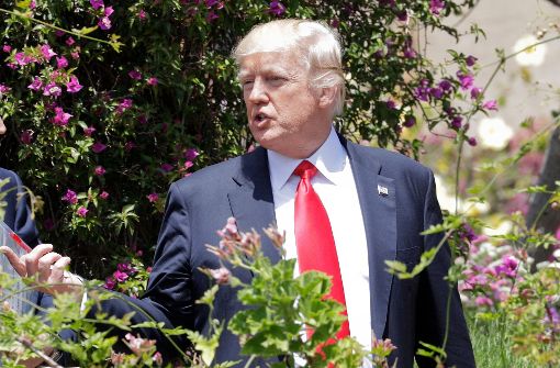 Donald Trump – hier beim G-7-Gipfel – will sich am Donnerstag zum Klimaschutz äußern. Foto: AP