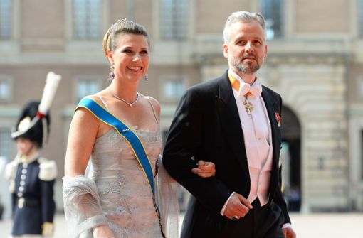 Die norwegische Prinzessin Märtha Louise mit ihrem damaligen Ehemann Ari Behn im Jahr 2015. Foto: AFP/Johnathan Nackstrand