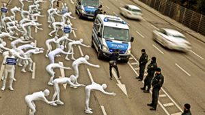 Demonstration vor dem Stuttgarter Neckartor: Wen werden die anstehenden Fahrverbote treffen? Foto: Lichtgut/Leif-Hendrik Piechowski