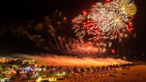 Auch 2022 lockte „Flammende Sterne“ zahlreiche Besucher und 30 Feuerwerksfirmen an. Foto: 7aktuell.de/Daniel Jüptner