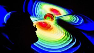 Gravitationswellen kann man nicht sehen – Physiker behelfen sich deshalb mit Animationen. Foto: dpa