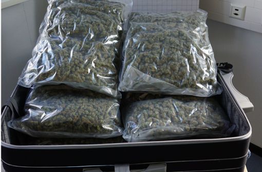 Die Zöllner fanden sechs Kilogramm Marihuana in einem Koffer. Foto: Zoll