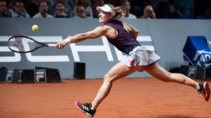 Angelique Kerber beim WTA-Turnier in Stuttgart. Foto: dpa
